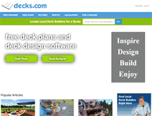 Tablet Screenshot of decks.com