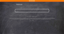 Desktop Screenshot of decks.net